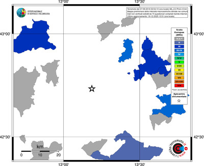 Mappa EMS - territori comuni