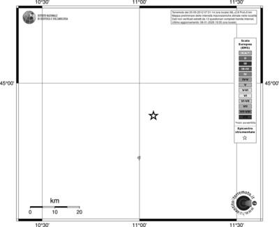 Mappa EMS - territori località