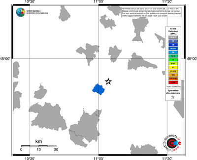 Mappa EMS - territori comuni