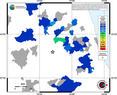 Mappa EMS - territori comuni
