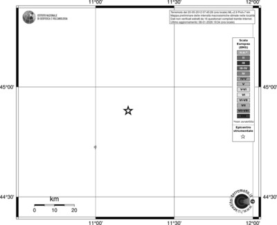 Mappa EMS - territori località