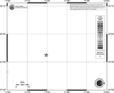 Mappa EMS - territori località