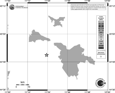 Mappa EMS - territori comuni