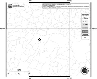 Mappa territorio comunale con almeno 3 questionari