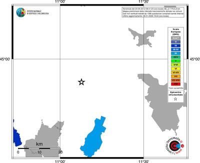 Mappa EMS - territori comuni
