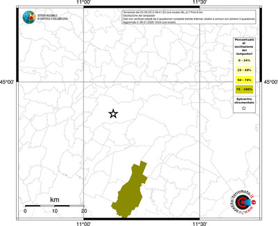 Mappa territorio comunale con almeno 3 questionari
