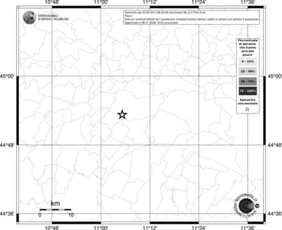 Mappa territorio comunale con almeno 3 questionari