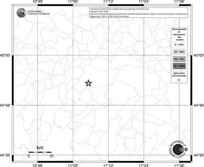 Mappa territorio comunale con almeno 3 questionari