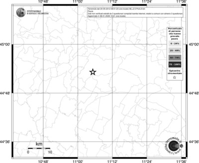 Mappa territorio comunale con almeno 3 questionari