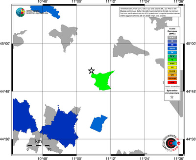 Mappa EMS - territori comuni