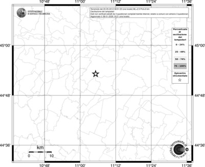 Mappa territorio comunale con almeno 3 questionari