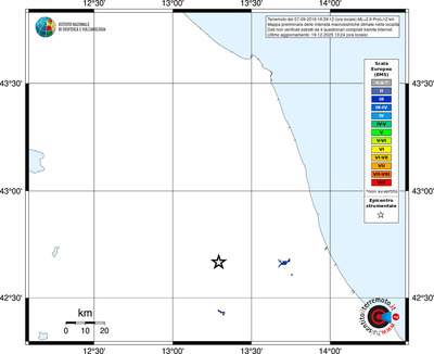 Mappa EMS - territori località