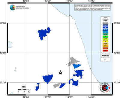 Mappa EMS - territori comuni