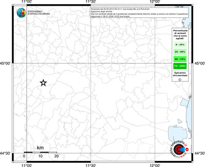 Mappa territorio comunale con almeno 3 questionari