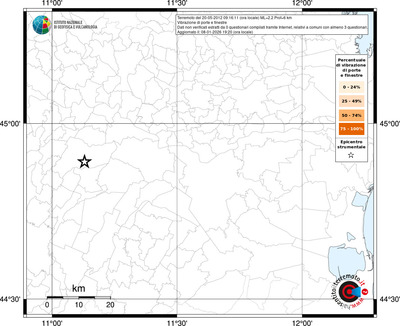 Mappa territorio comunale con almeno 3 questionari