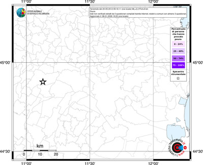 Mappa territorio comunale con almeno 3 questionari