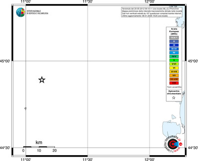 Mappa EMS - territori località