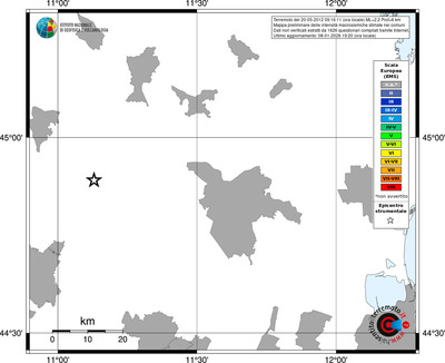Mappa EMS - territori comuni