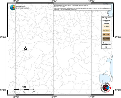 Mappa territorio comunale con almeno 3 questionari