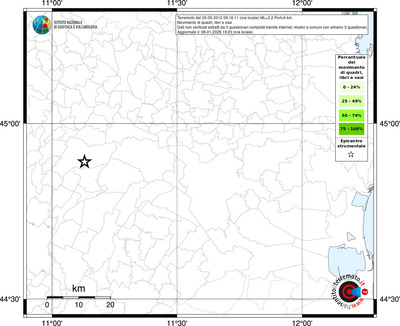 Mappa territorio comunale con almeno 3 questionari