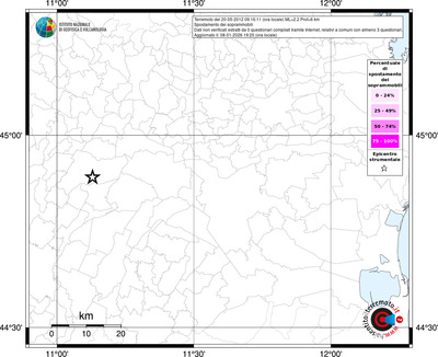 Mappa territorio comunale con almeno 3 questionari