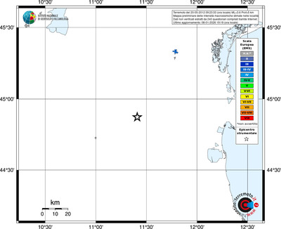 Mappa EMS - territori località