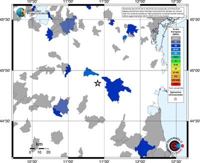 Mappa EMS - territori comuni