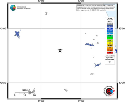 Mappa MCS - territori località