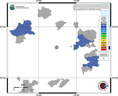 Mappa MCS - territori comuni