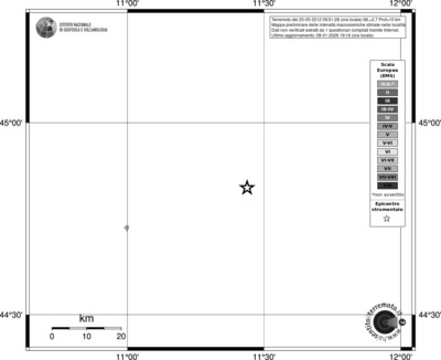 Mappa EMS - territori località