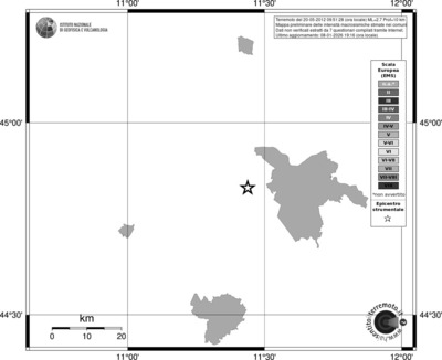 Mappa EMS - territori comuni