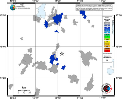 Mappa EMS - territori comuni