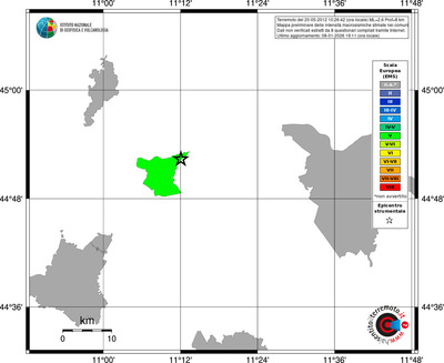 Mappa EMS - territori comuni