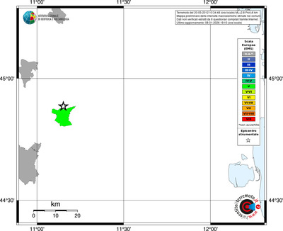 Mappa EMS - territori comuni