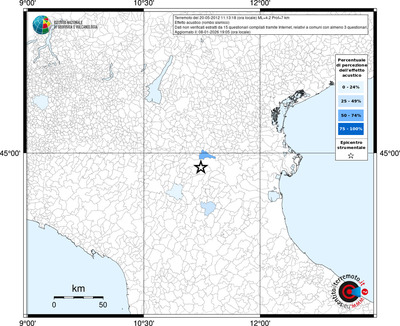 Mappa territorio comunale con almeno 3 questionari