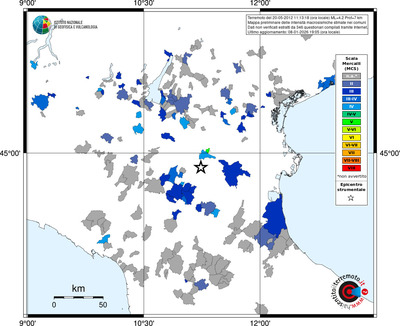 Mappa MCS - territori comuni