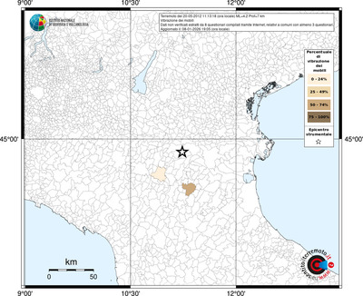 Mappa territorio comunale con almeno 3 questionari