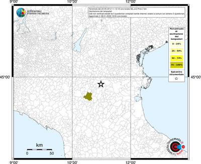 Mappa territorio comunale con almeno 3 questionari