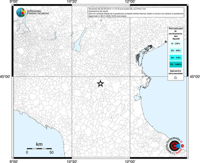 Mappa territorio comunale con almeno 3 questionari