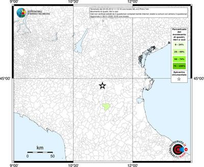 Mappa territorio comunale con almeno 3 questionari