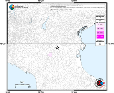 Mappa territorio comunale con almeno 3 questionari