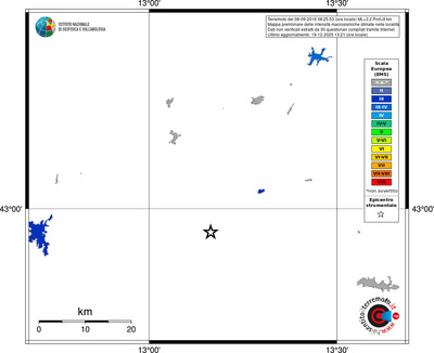 Mappa EMS - territori località