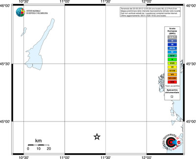 Mappa EMS - territori località