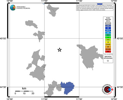 Mappa MCS - territori comuni