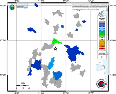 Mappa EMS - territori comuni