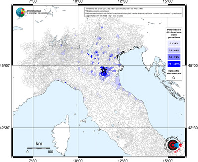 Mappa territorio comunale con almeno 3 questionari