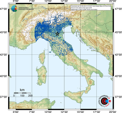 Area di invio delle email agli iscritti
