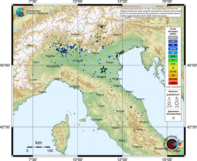 Mappa EMS - località