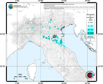Mappa territorio comunale con almeno 3 questionari