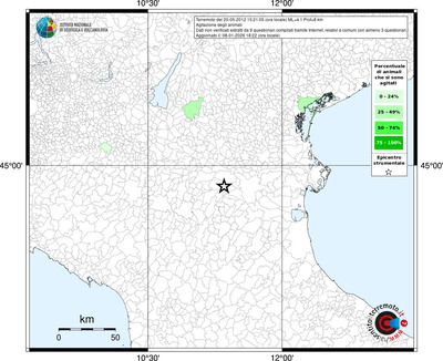 Mappa territorio comunale con almeno 3 questionari